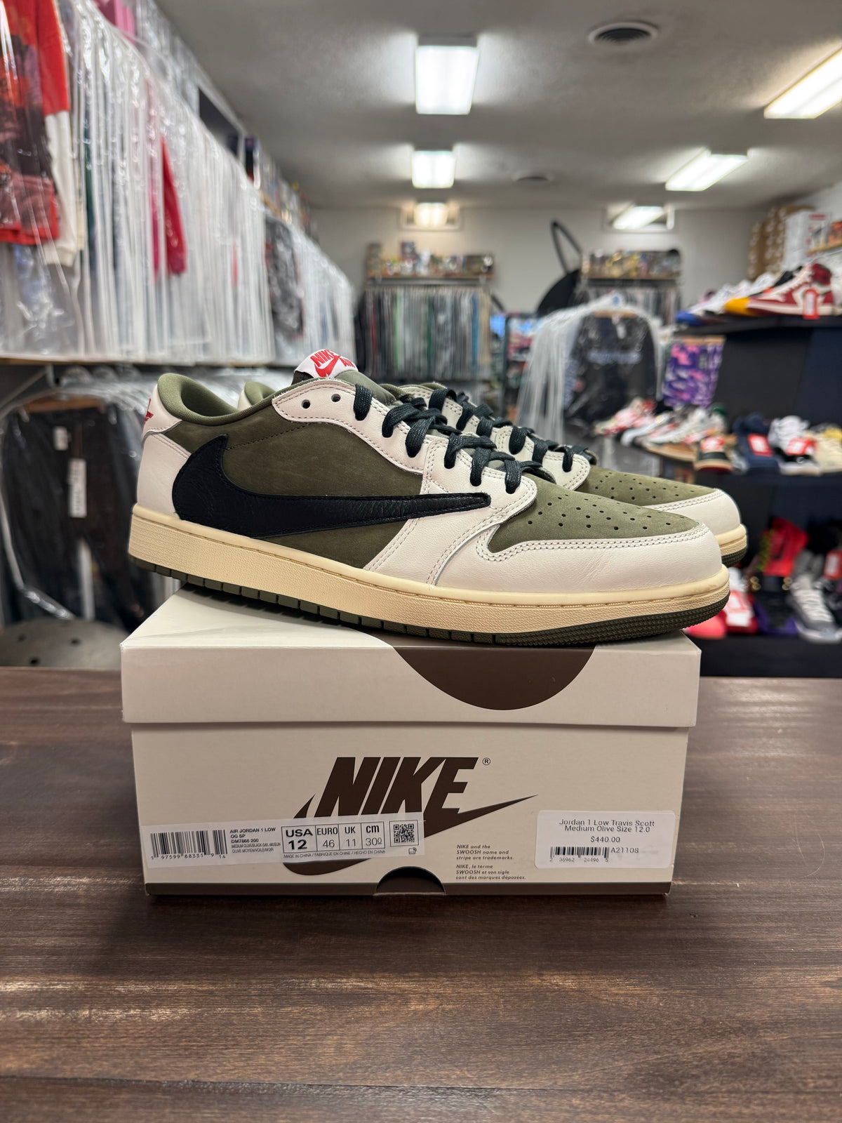 Jordan 1 Low Travis Scott Medium Olive