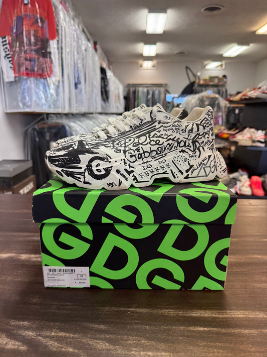 Dolce & Gabbana White Daymaster Graffiti