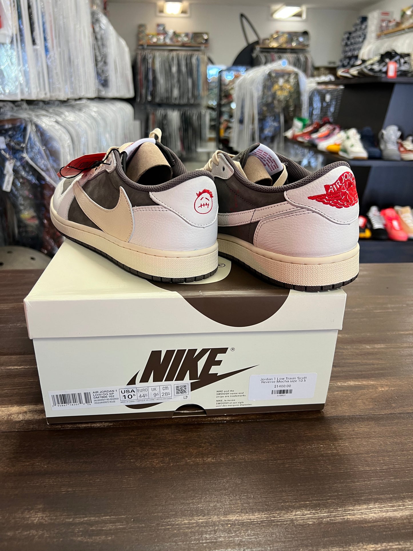 Jordan 1 Retro Low OG SP Travis Scott Reverse Mocha
