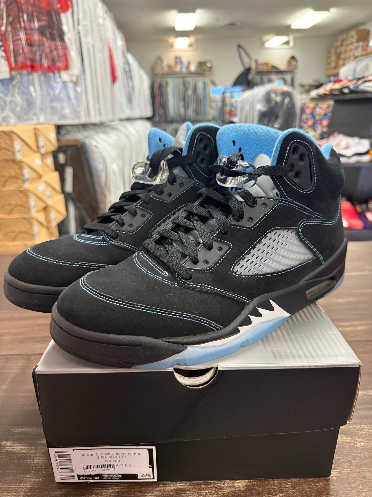 Jordan 5 Black University Blue 2026