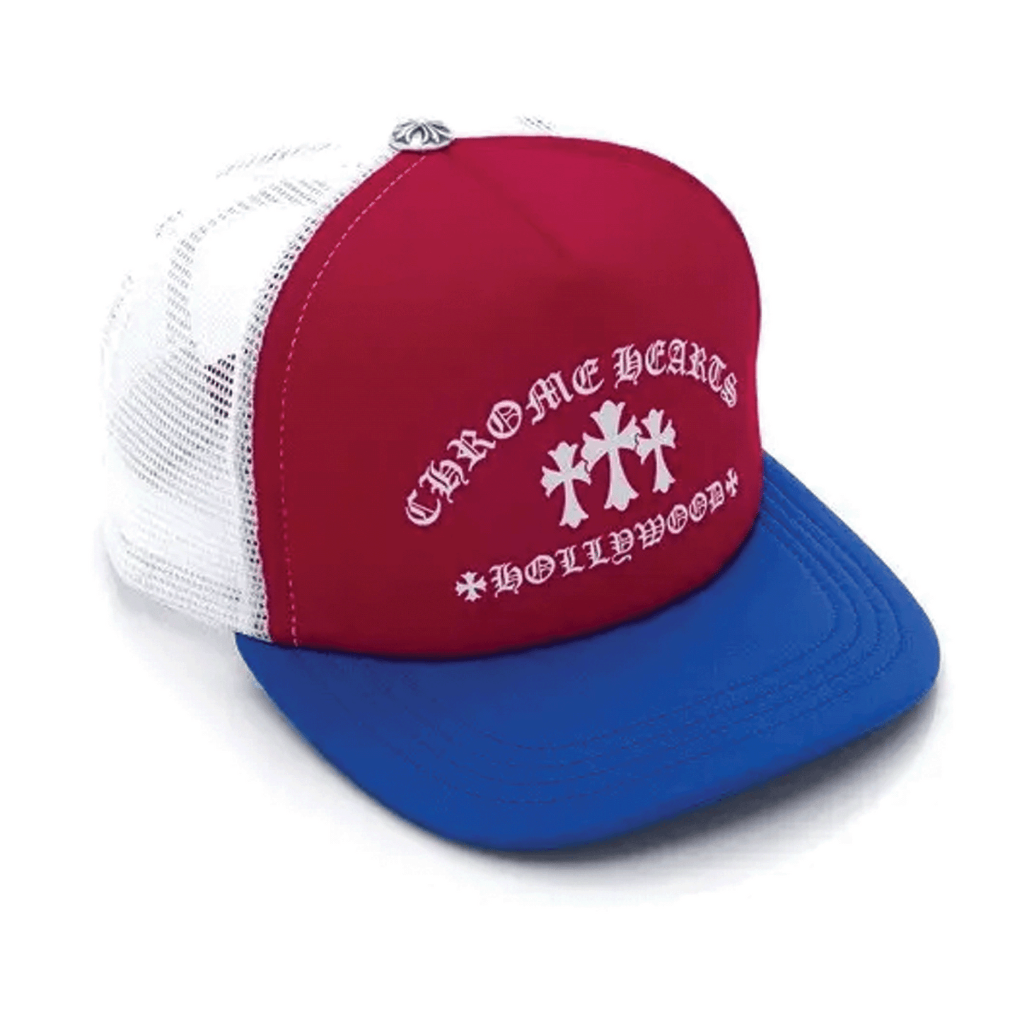 Chrome Hearts Trucker Hat Red White Blue