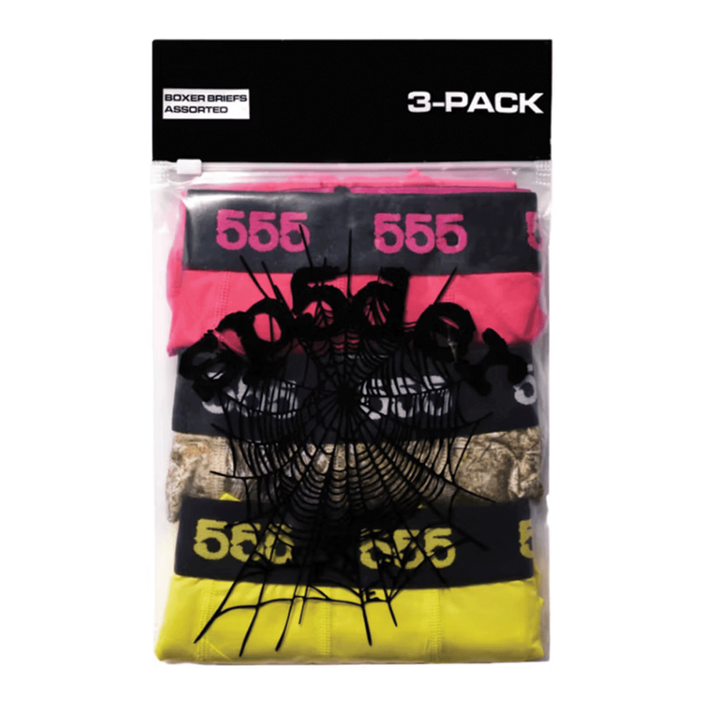 Sp5der Boxer Briefs (Set of 3) Multicolor