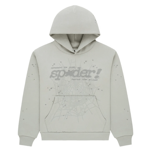 Sp5der Tonal Punk V2 Hoodie Sport Grey