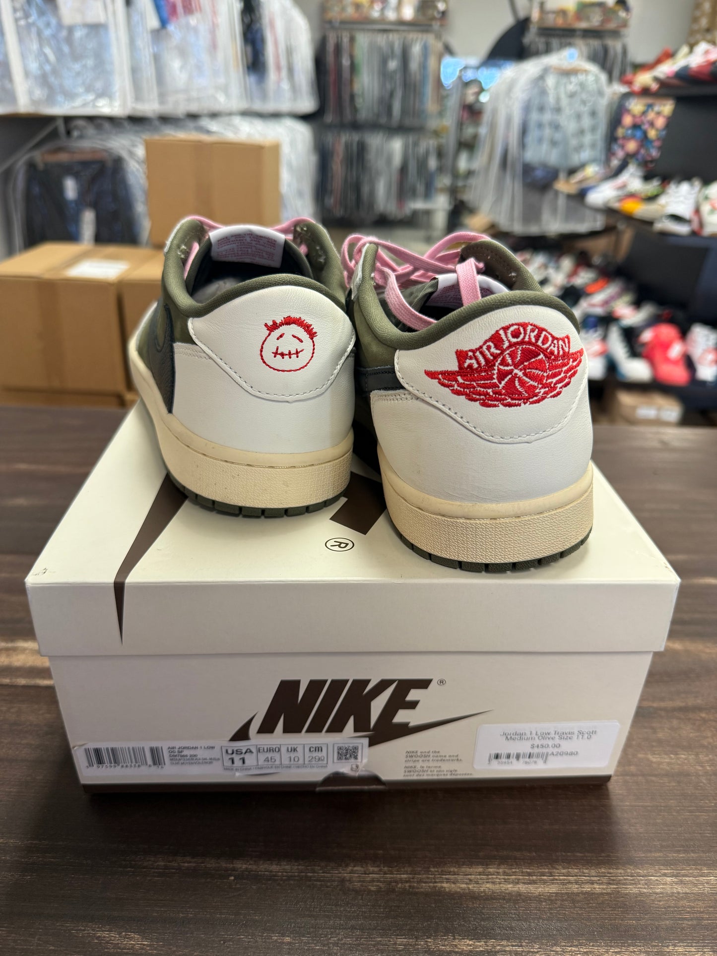 Jordan 1 Low Travis Scott Medium Olive