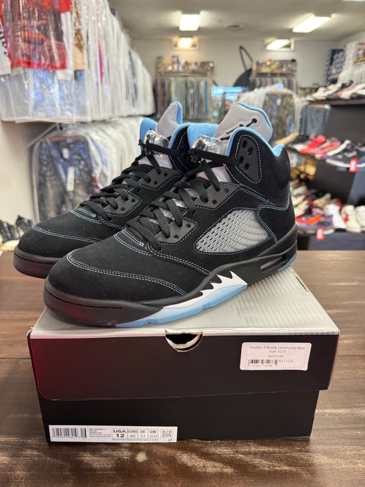 Jordan 5 Black University Blue