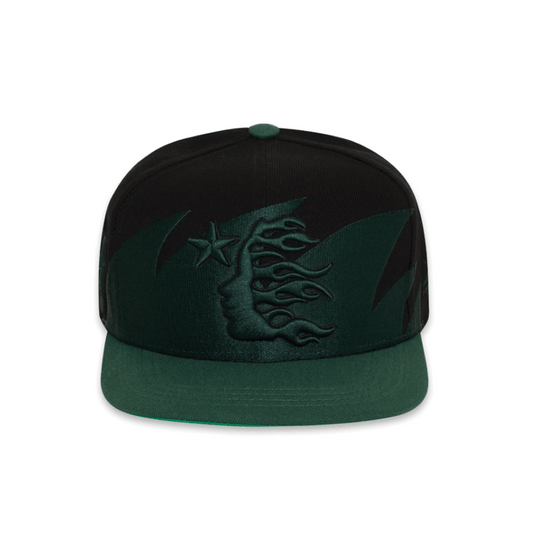 Hellstar Sharkteeth Snapback Hat Black/Green