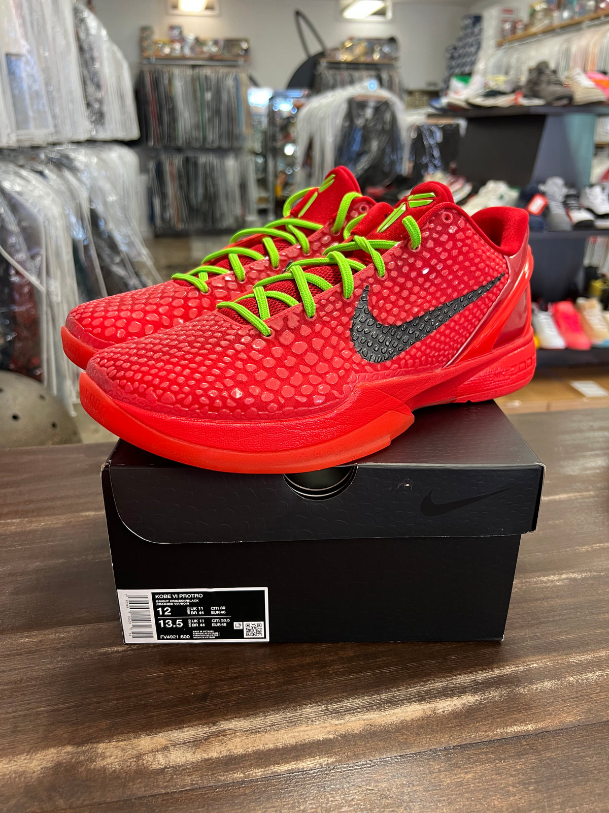 Nike Kobe 6 Protro Reverse Grinch