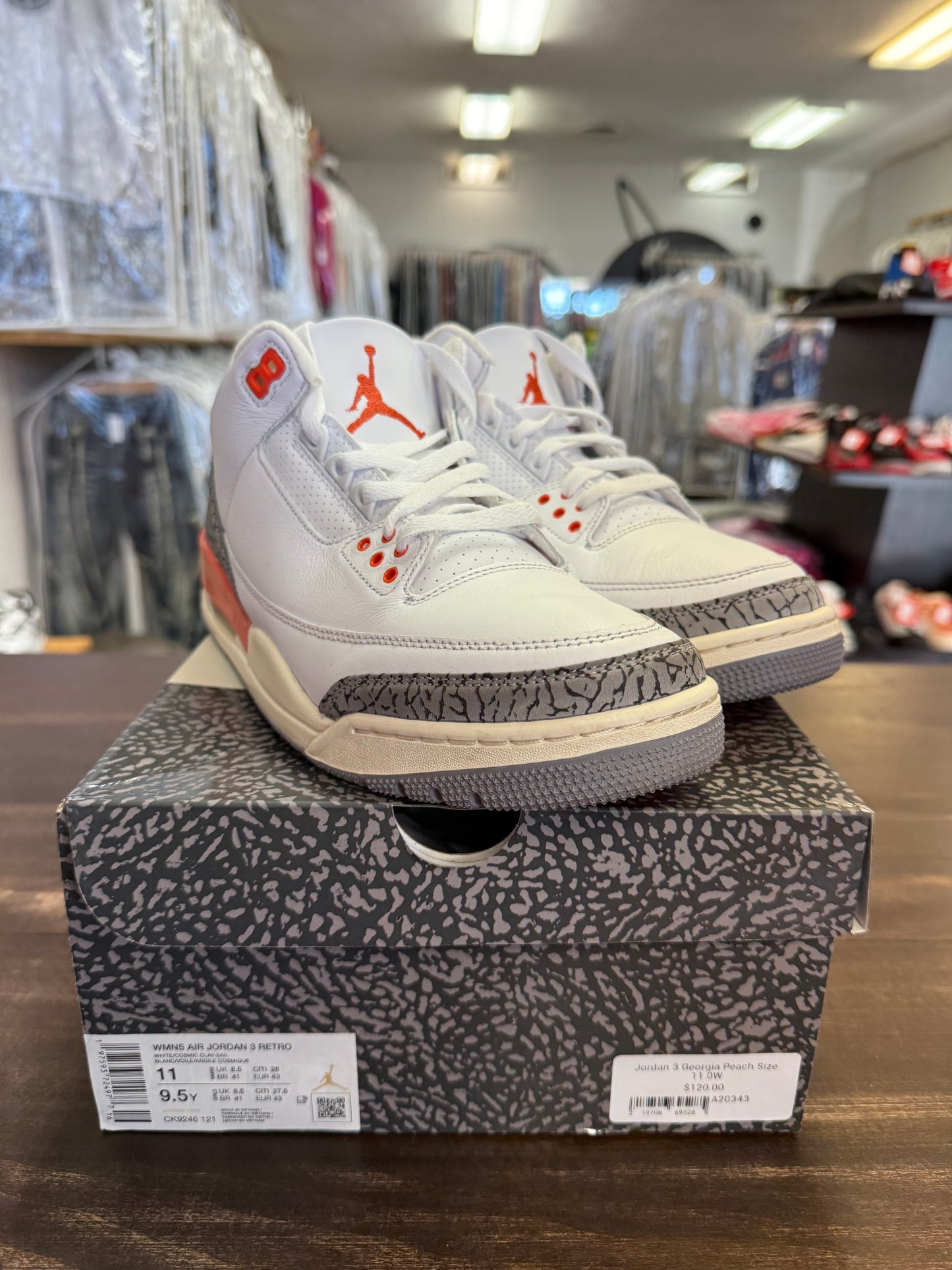 Jordan 3 Georgia Peach