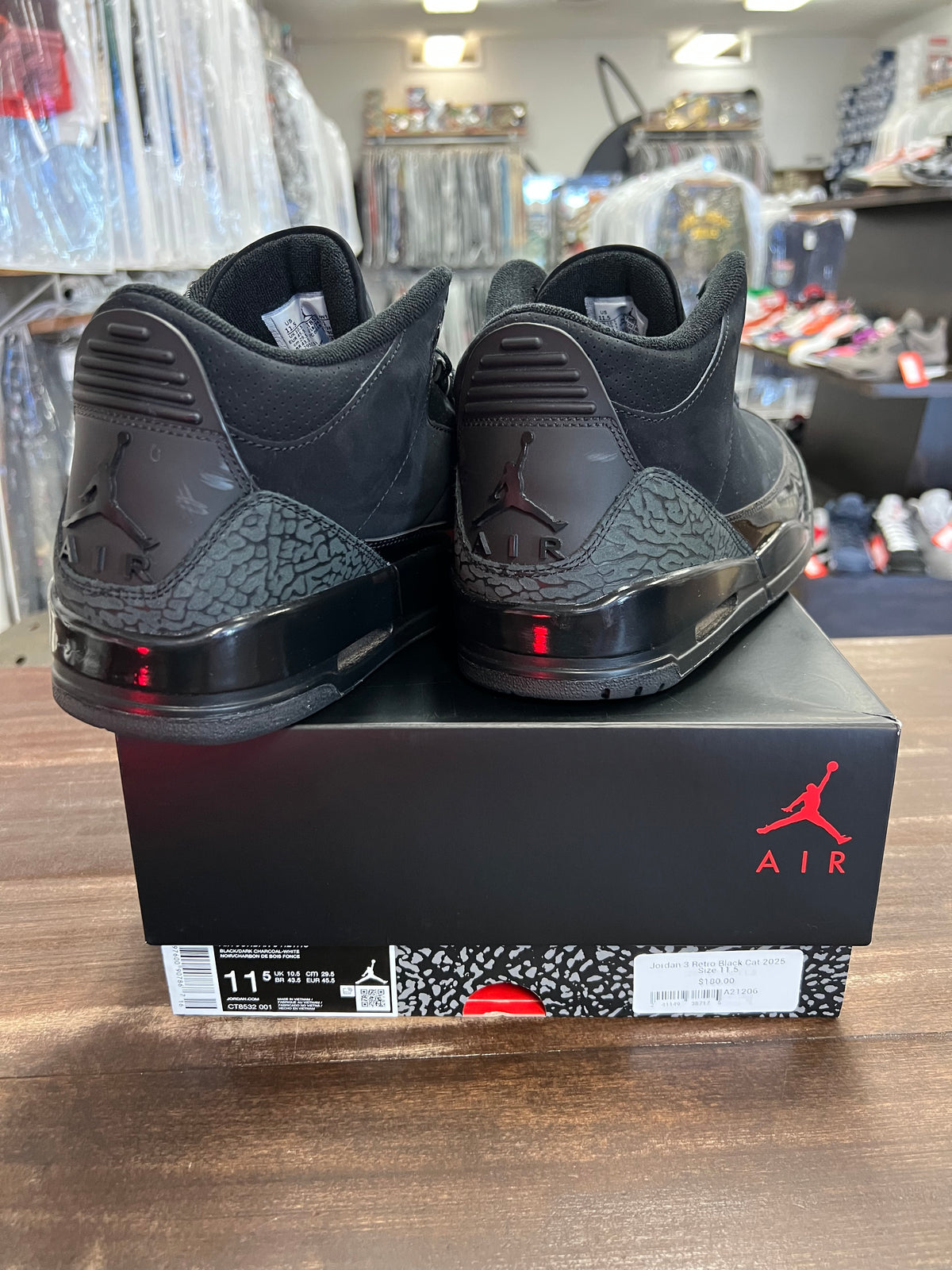 Jordan 3 Retro Black Cat 2025