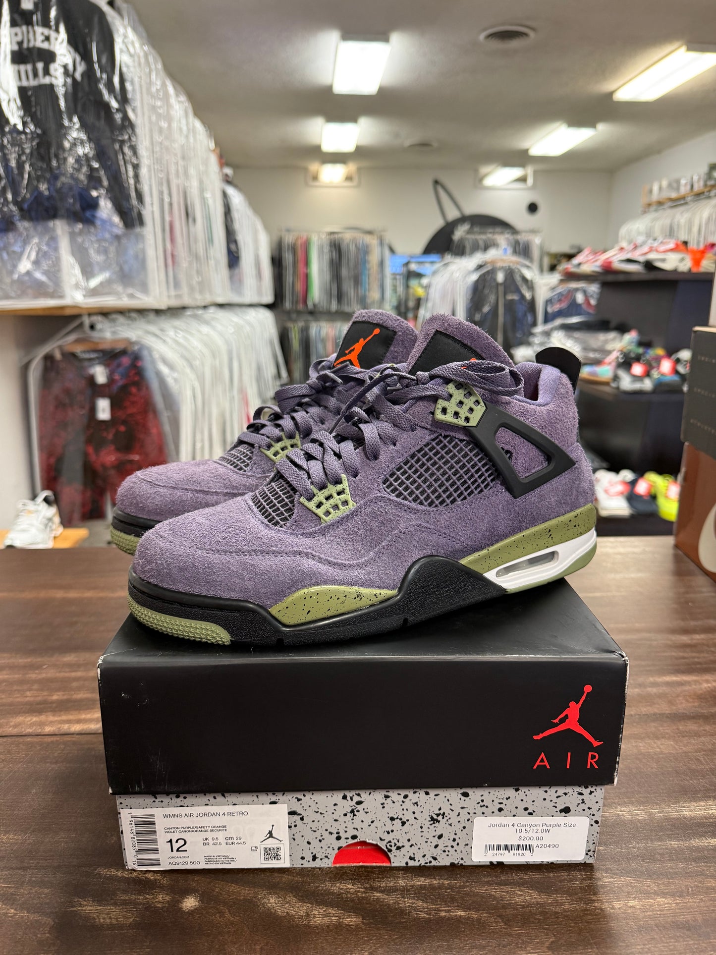 Jordan 4 Canyon Purple