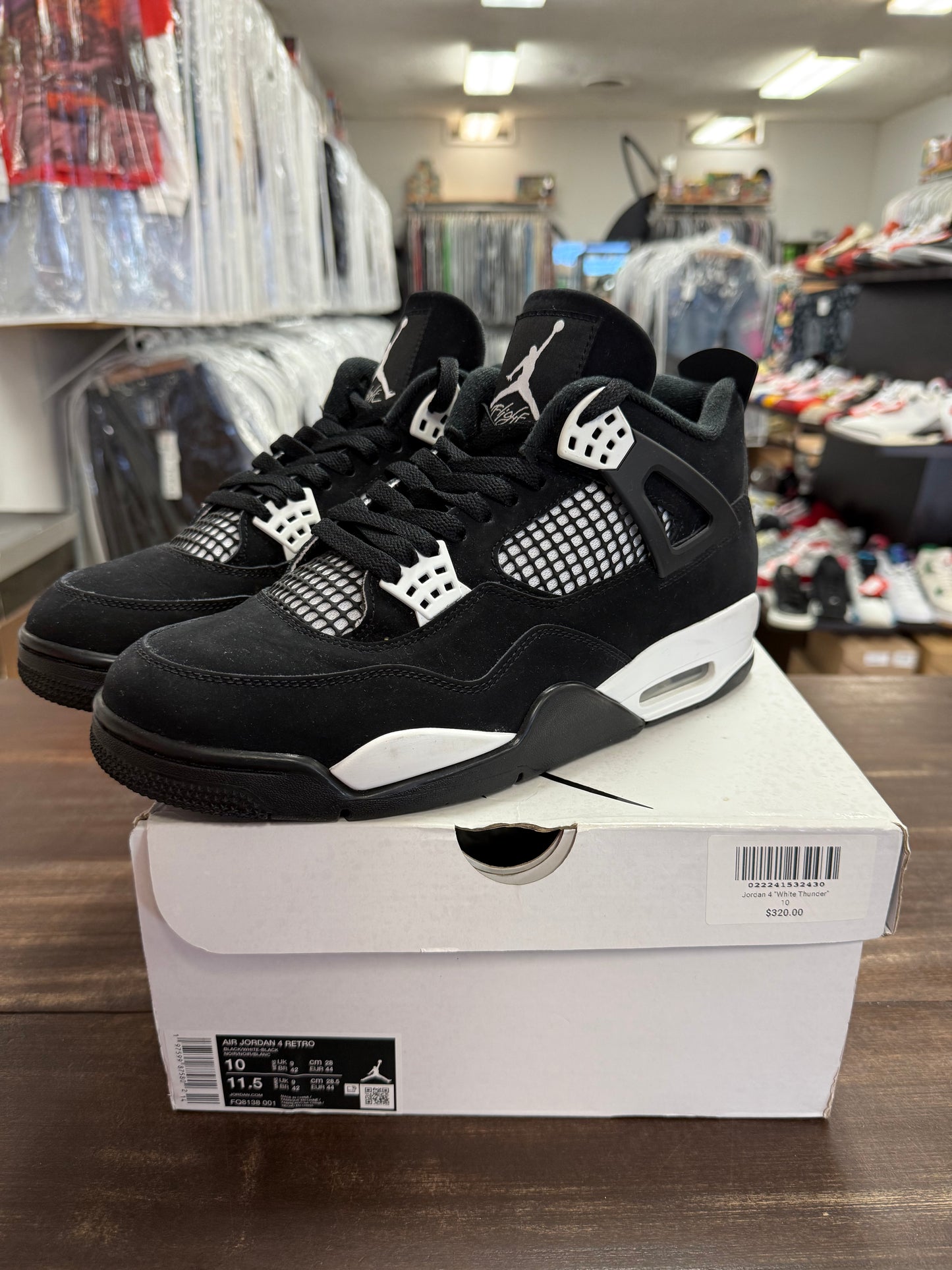 Jordan 4 Retro White Thunder