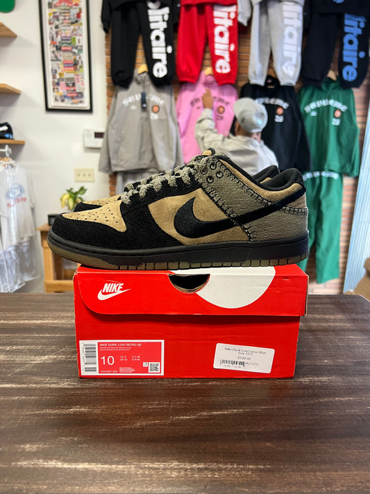Nike Dunk Low Camo Olive