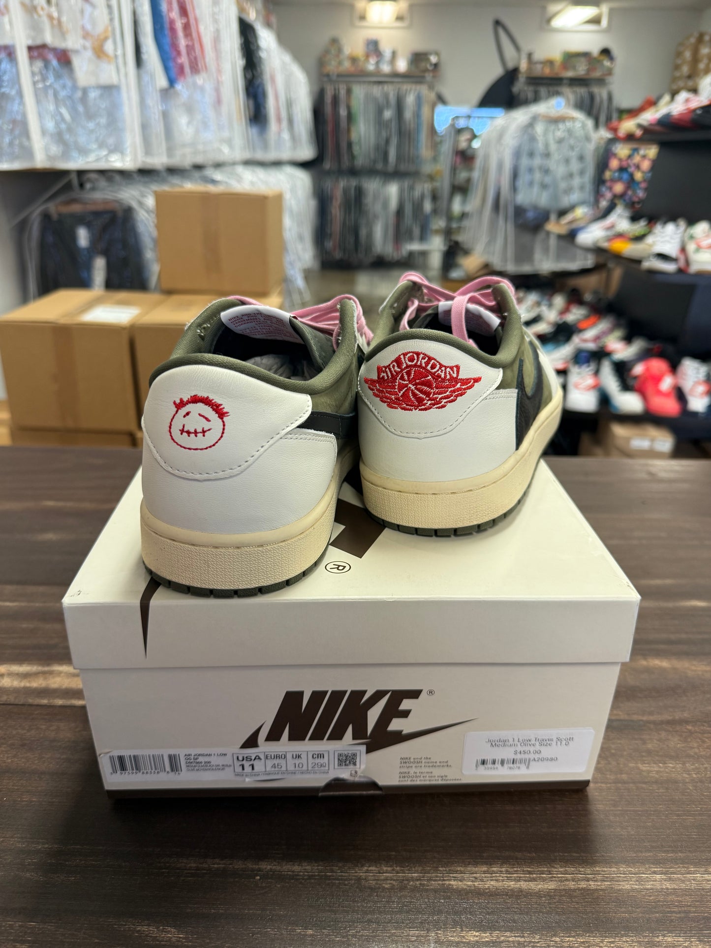 Jordan 1 Low Travis Scott Medium Olive