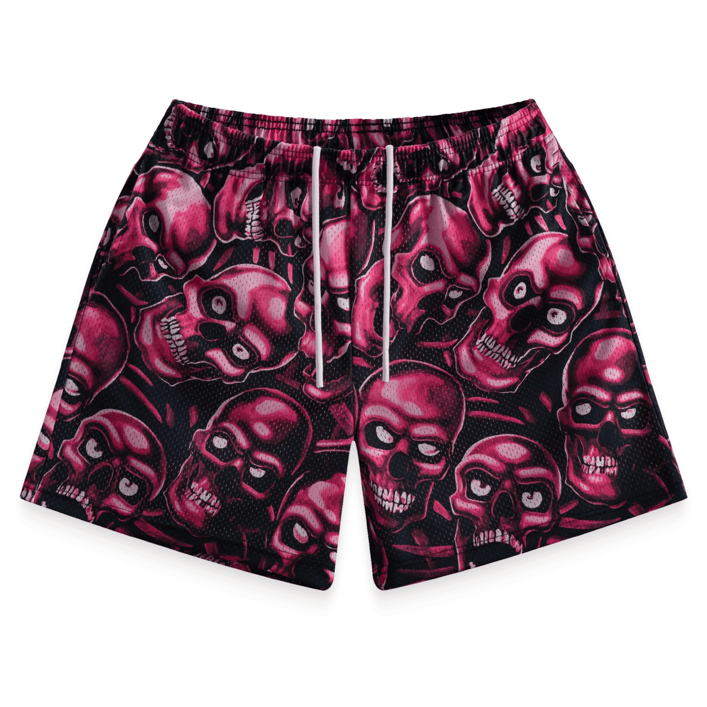 Bravest Red Skully Shorts