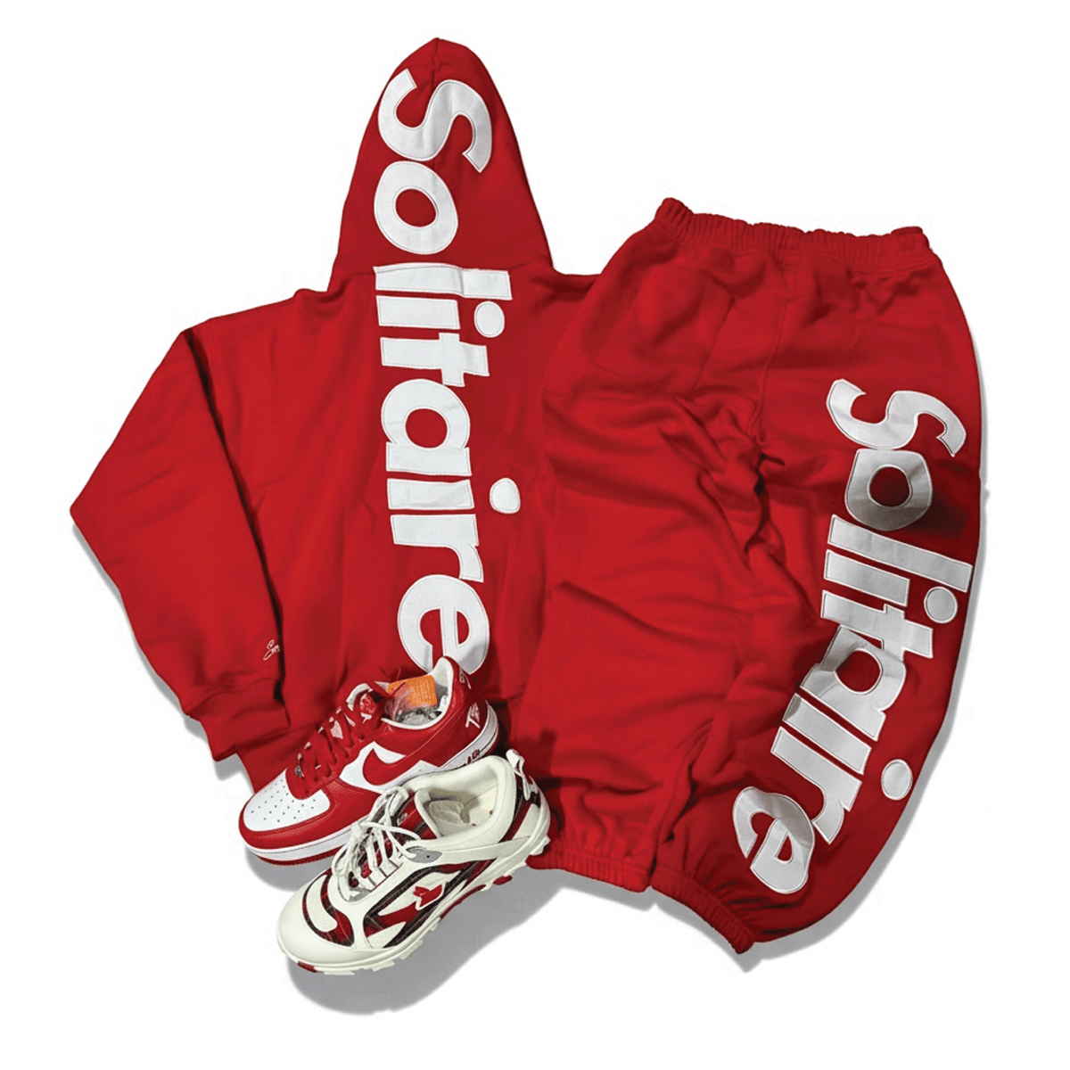 SOLITAIRE SET RED/WHITE