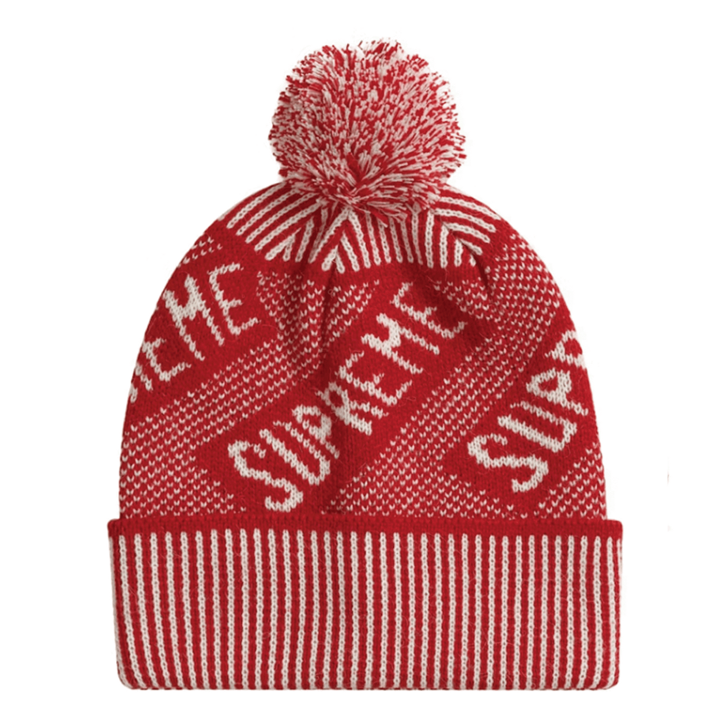 Supreme Banner Beanie Red