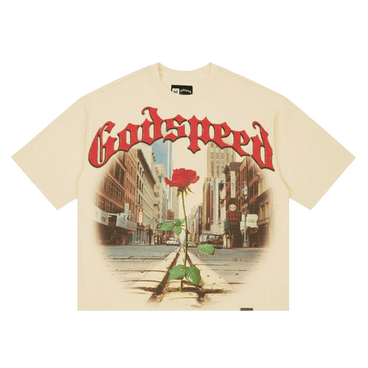 GodSpeed Concrete Rose T-Shirt Bone