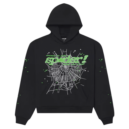 Sp5der Punk V2 Hoodie Black