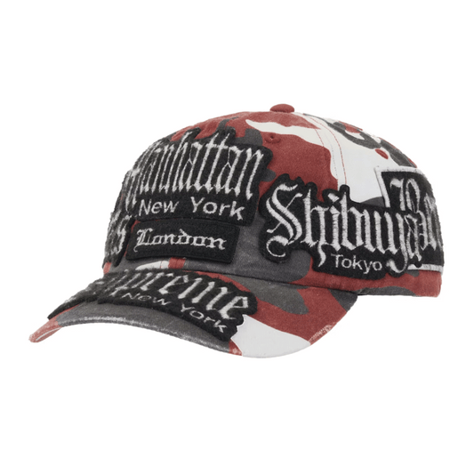 Supreme City Patches 6-Panel Hat Red Camo