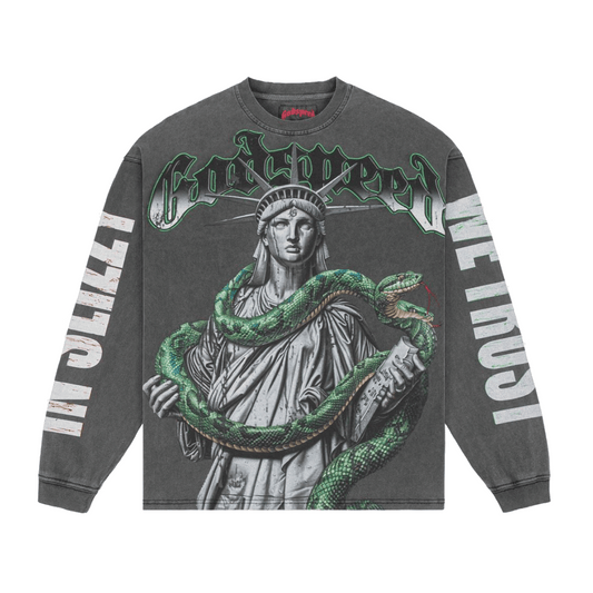 GodSpeed Top 5 Slizzy LS Grey Wash