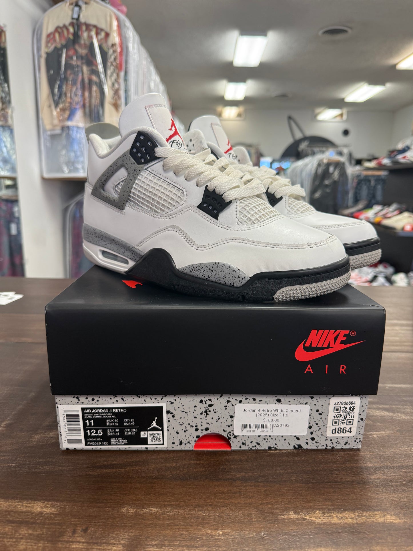 Jordan 4 Retro White Cement (2025)