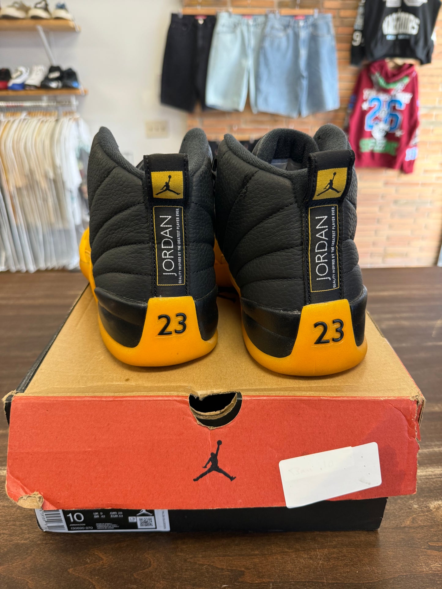 Jordan 12 Retro Black University Gold