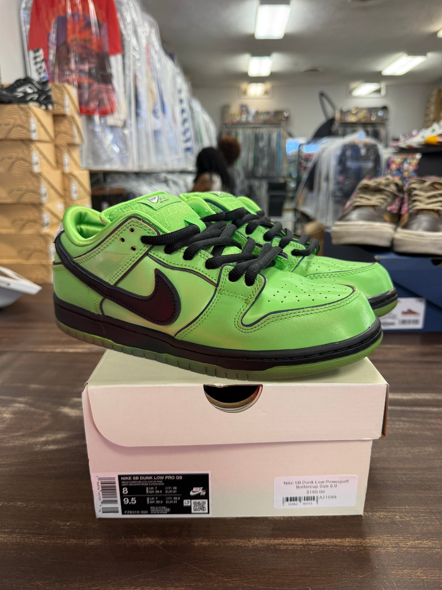 Nike SB Dunk Low Powerpuff Buttercup
