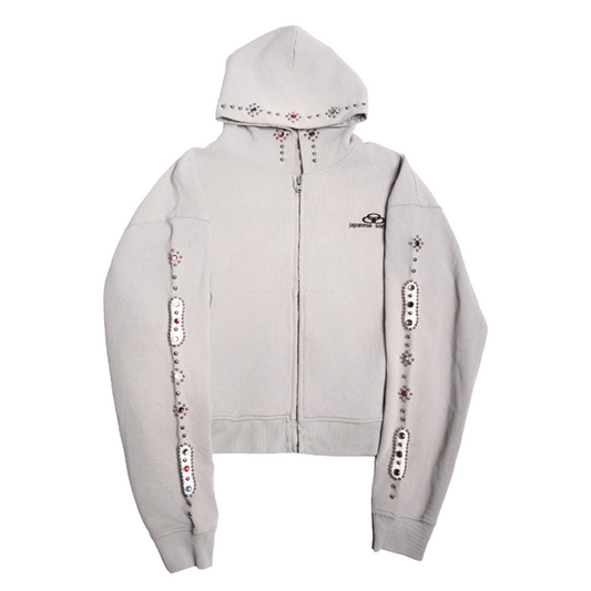 Japanese Sorrows Bone Embellished Hoodie