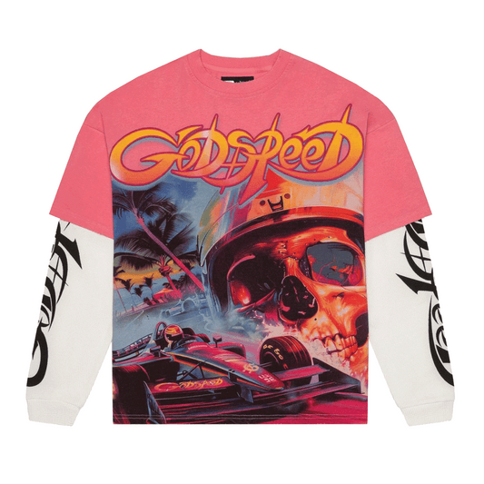 GodSpeed F1 Dreams Layered T-Shirt Pink