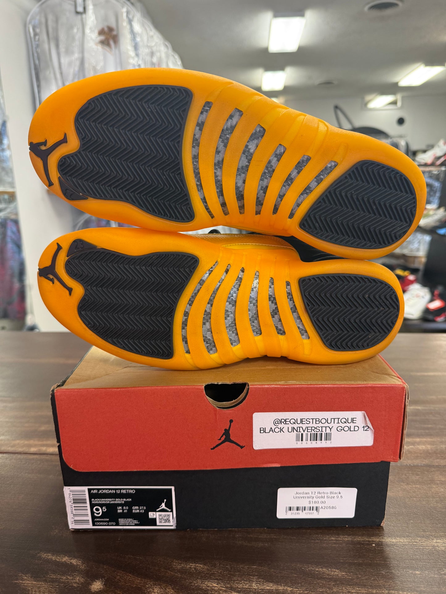 Jordan 12 Retro Black University Gold