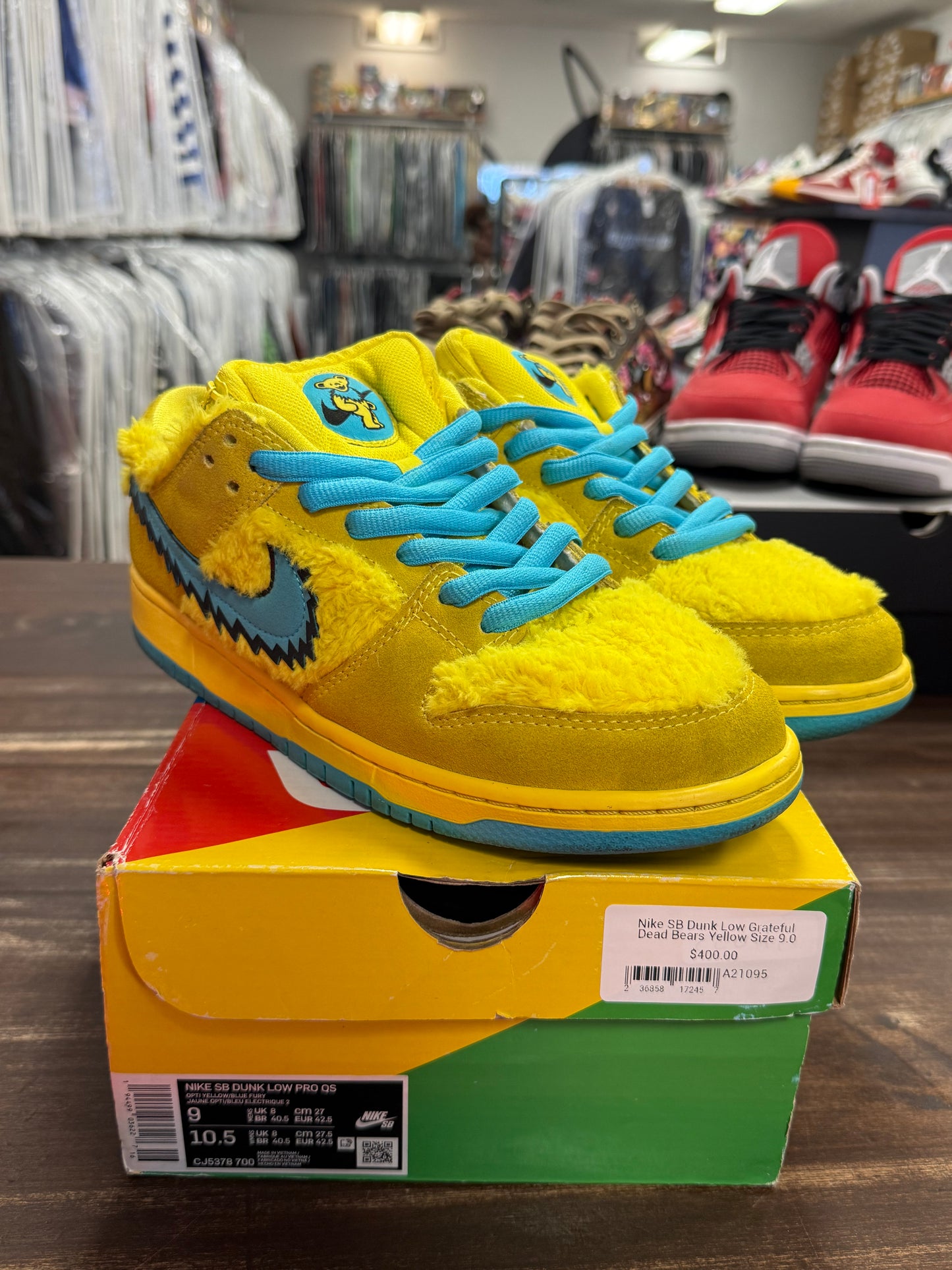 Nike SB Dunk Low Grateful Dead Bears Yellow