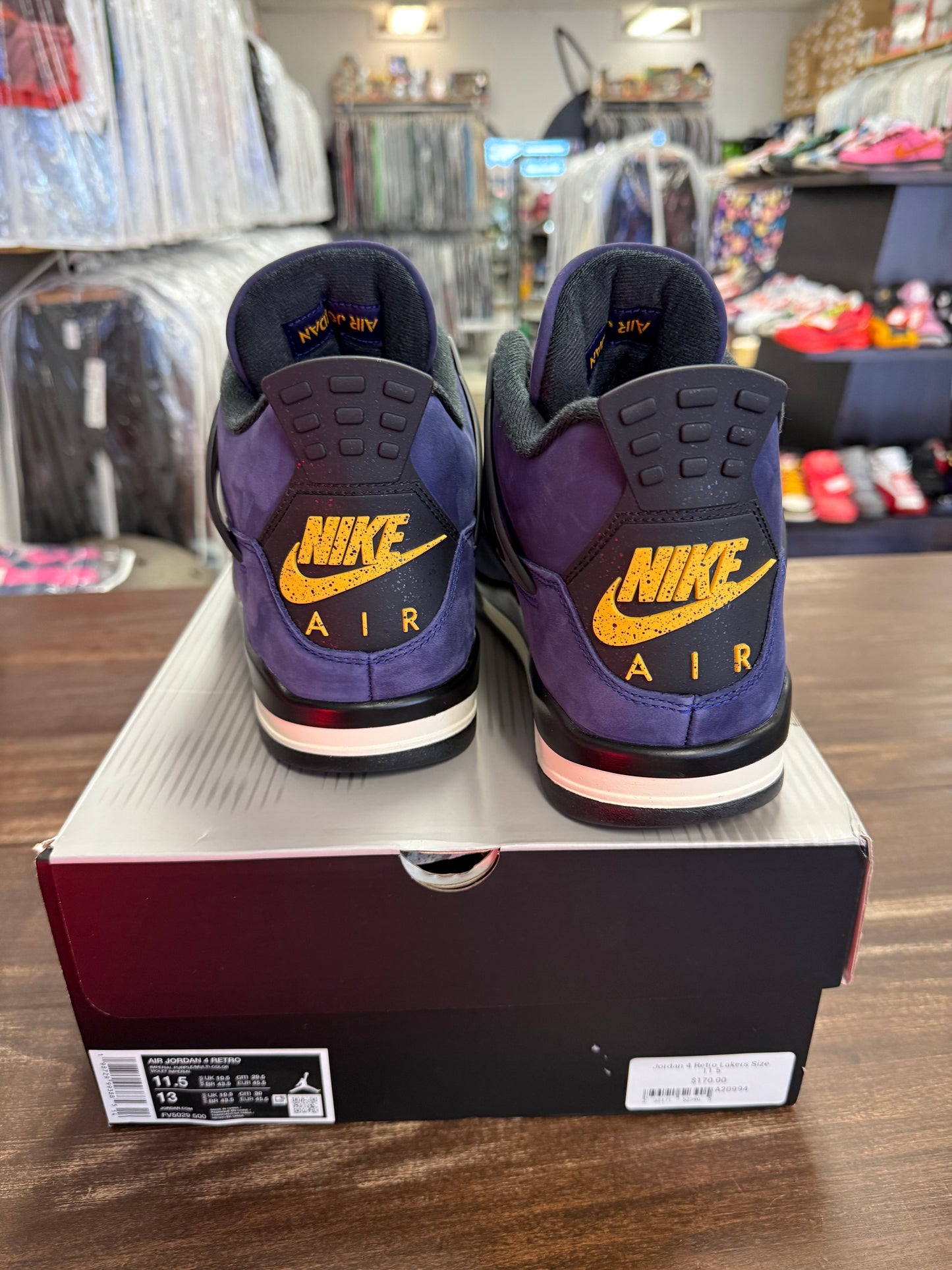 Jordan 4 Retro Lakers