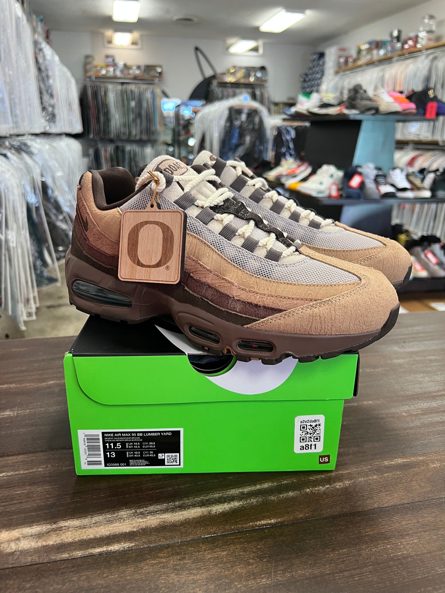 Nike Air Max 95 Big Bubble Ducks of a Feather Oregon Ducks Lumber Yard