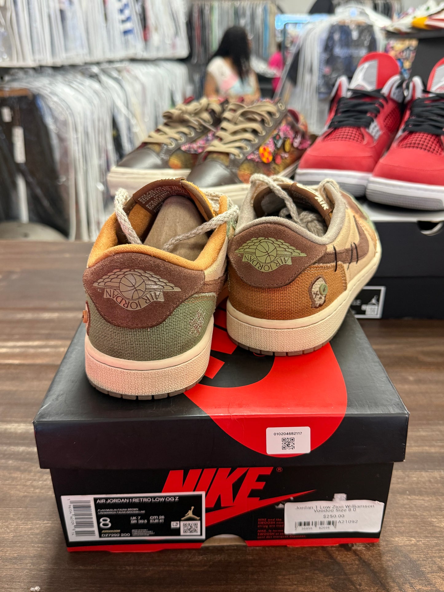 Jordan 1 Low Zion Williamson Voodoo