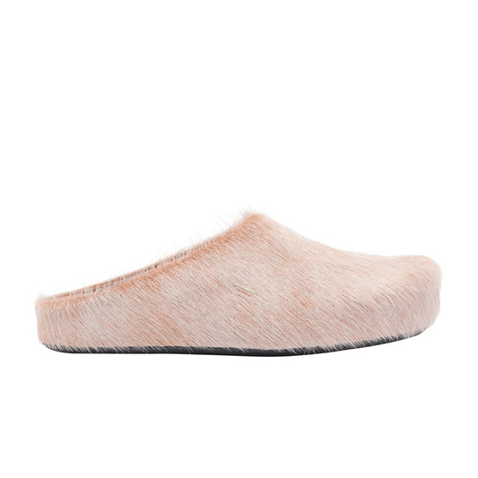 Marni Long Hair Fussbett Sabot Beige