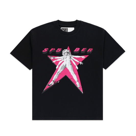 Sp5der Star Girl Tee Black