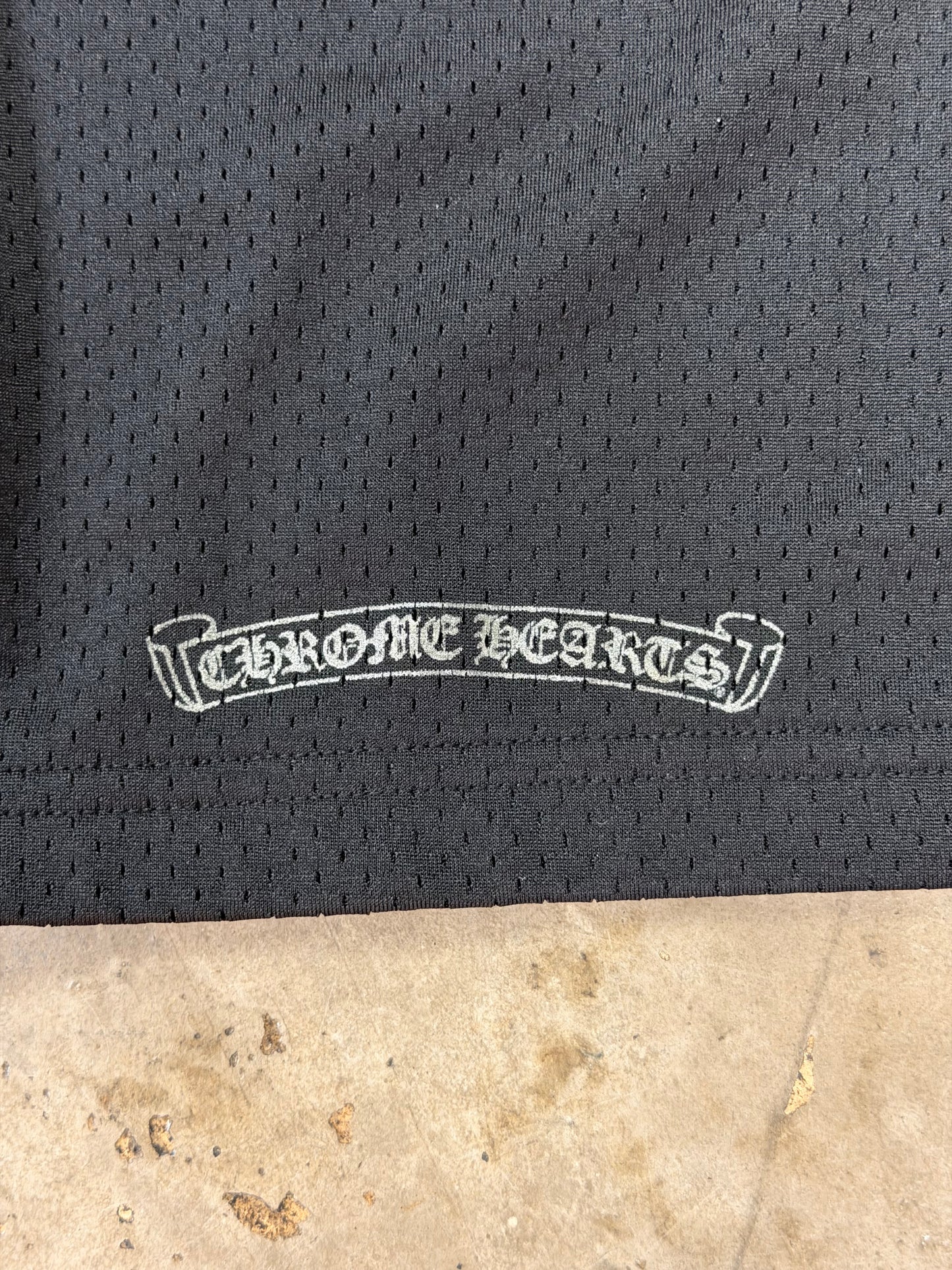 Chrome Hearts Mesh Stadium Football Jersey Black