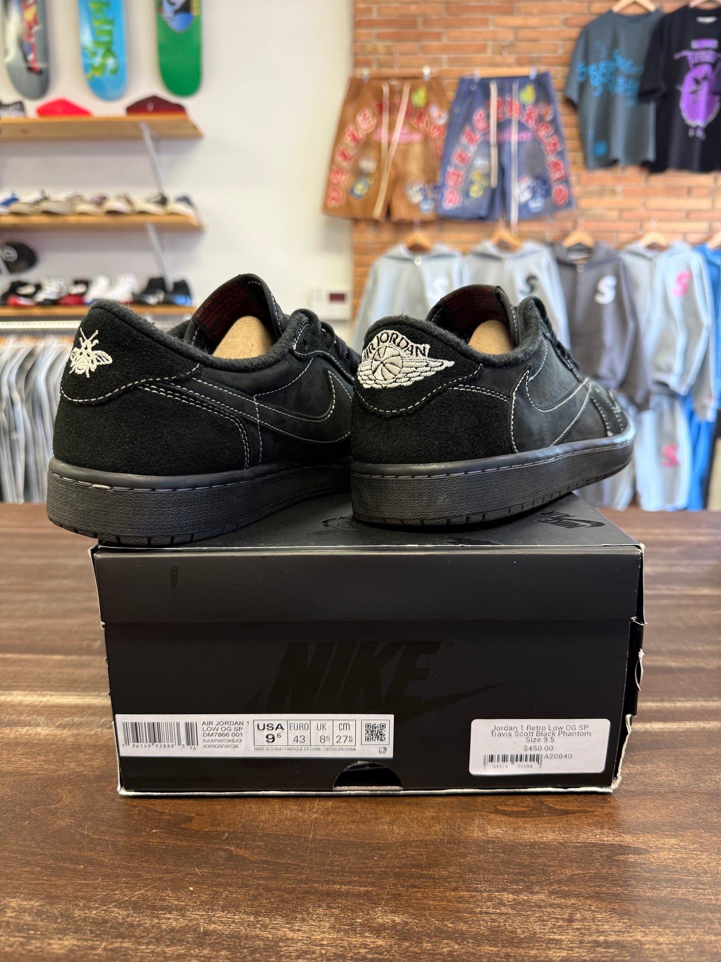 Jordan 1 Low Travis Scott Black Phantom
