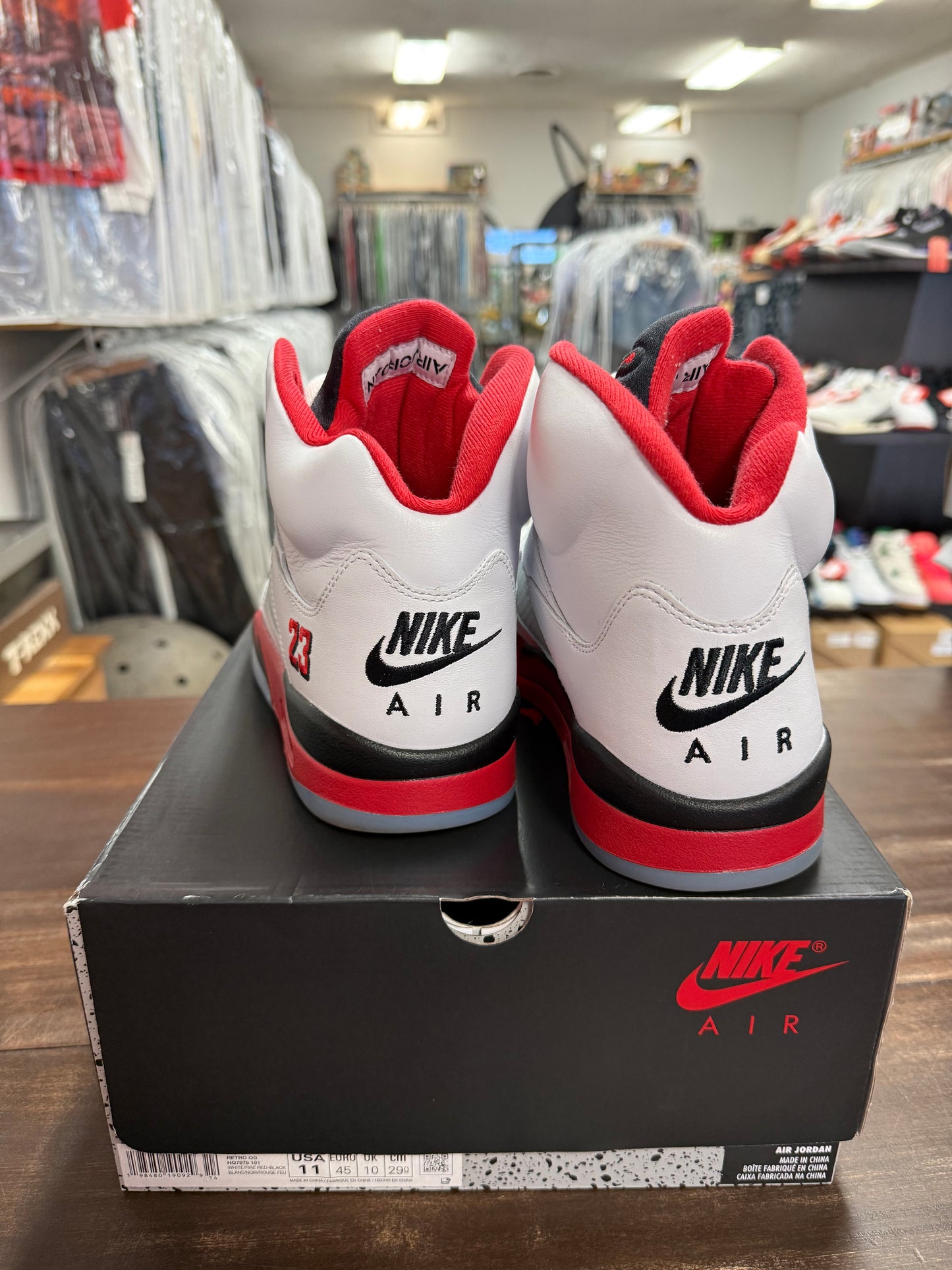 Jordan 5 Fire Red Black Tongue 2025