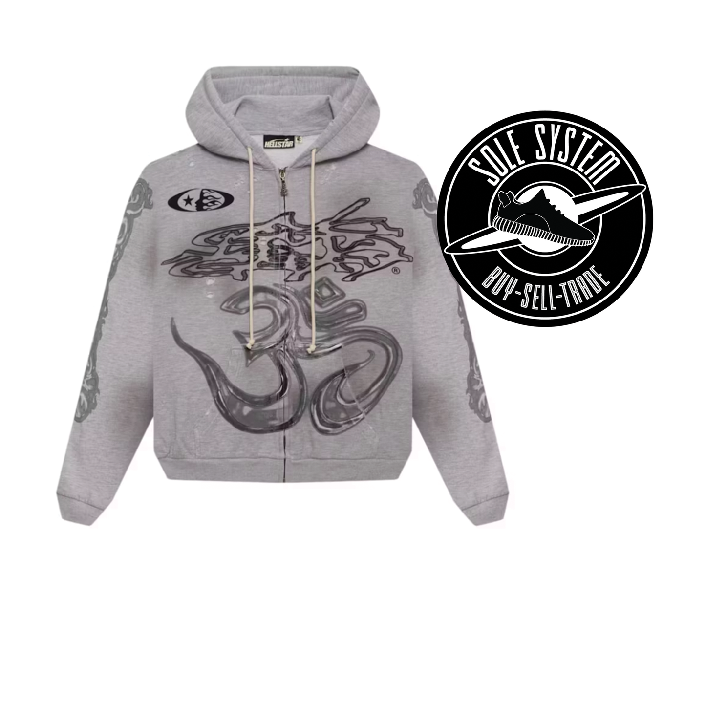 Hellstar Yoga Zip-Up Grey