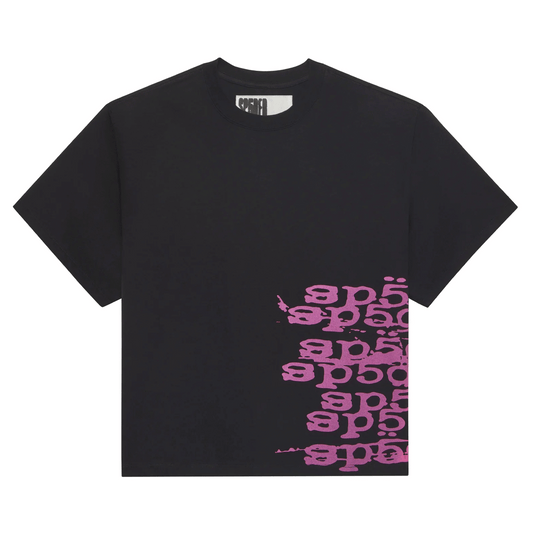 SP5DER STACKED TEE BLACK
