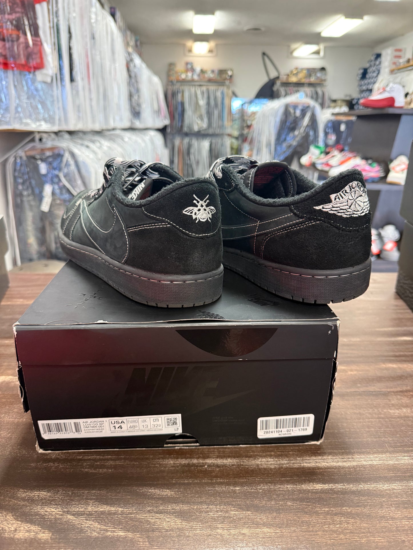 Jordan 1 Retro Low OG SP Travis Scott Black Phantom