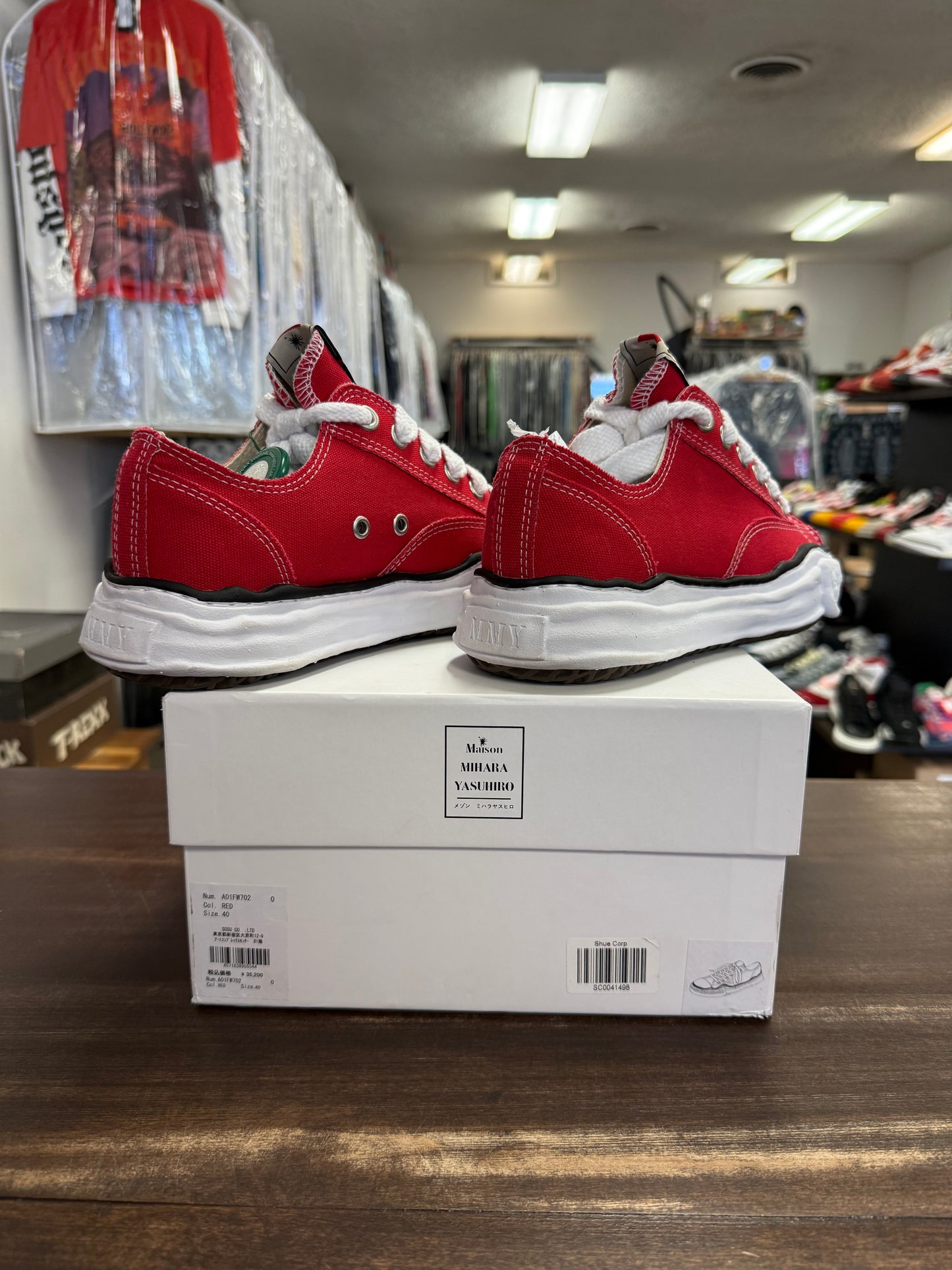 Maison Mihara Yasuhiro Peterson OG Canvas Low Red