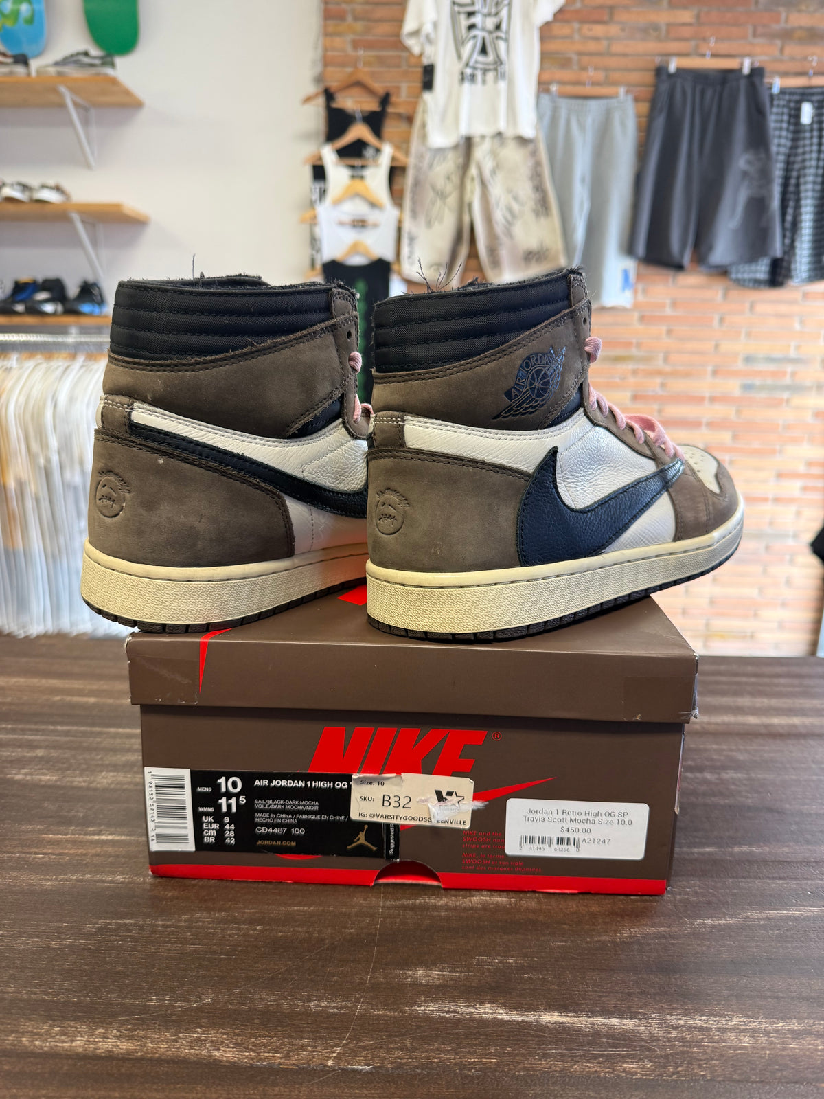 Jordan 1 Retro High OG SP Travis Scott Mocha