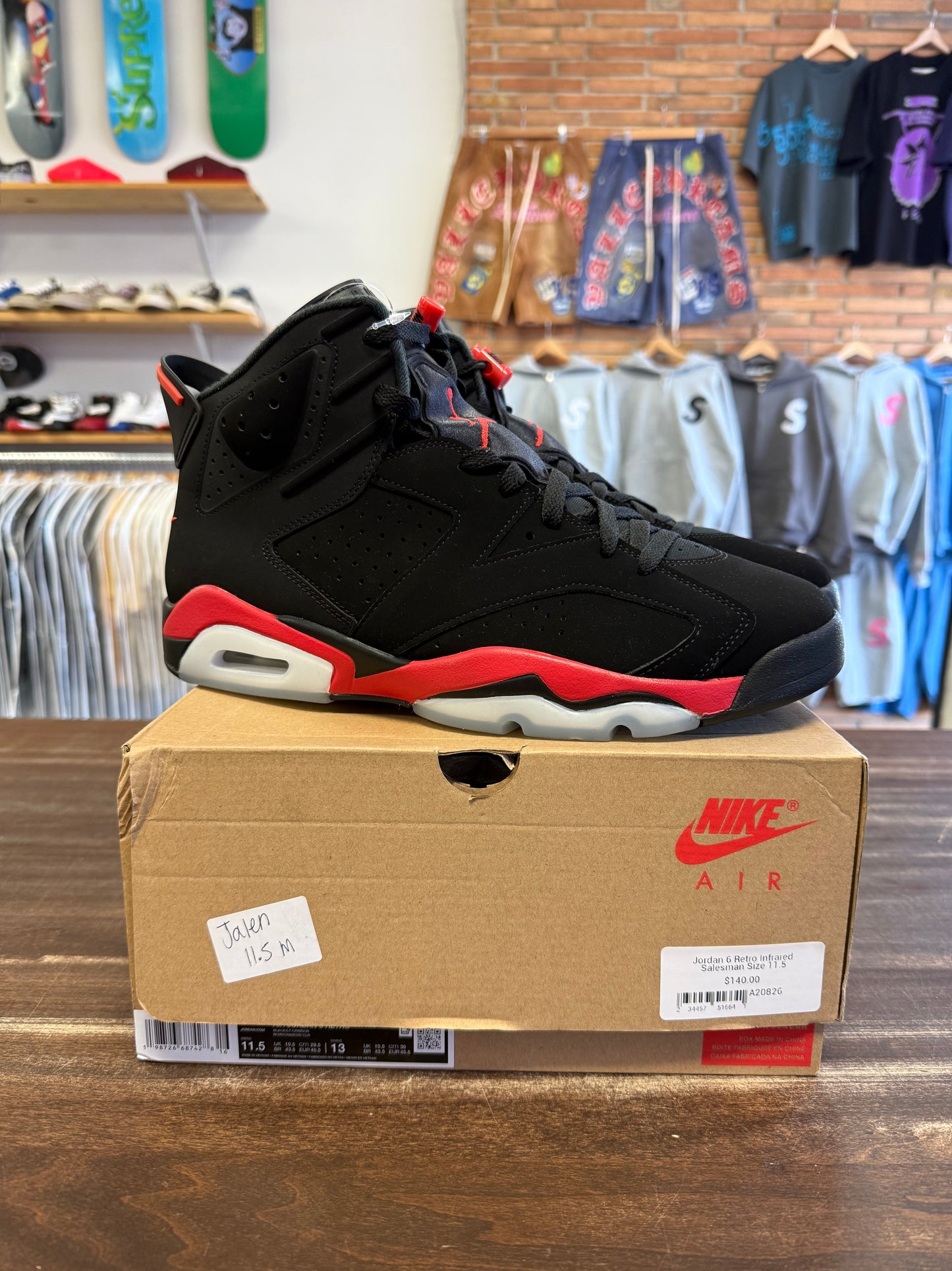 Jordan 6 Retro Infrared Salesman