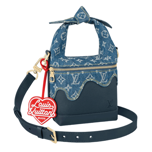 Louis Vuitton Nigo Japanese Cruiser Denim Blue Shoulder Crossbody Bag