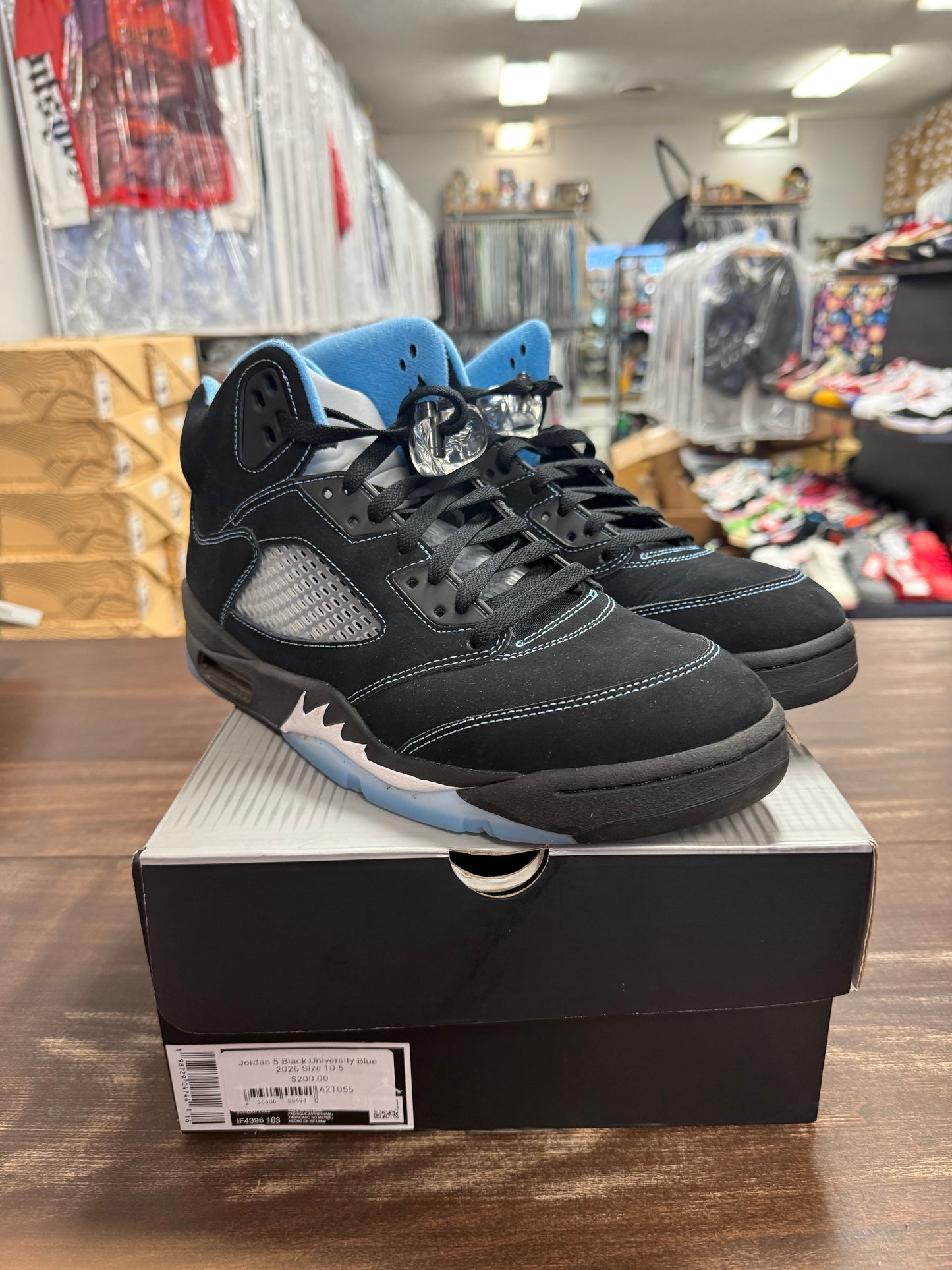 Jordan 5 Black University Blue 2026