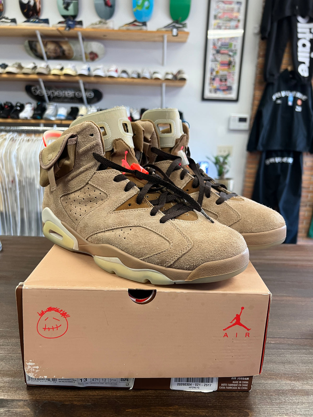 Jordan 6 Retro Travis Scott British Khaki