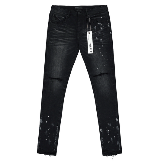 Purple Brand P001 Black Resin Knee Slit