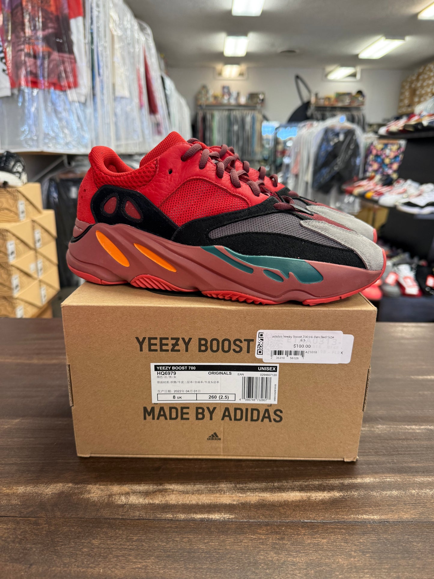 adidas Yeezy Boost 700 Hi-Res Red